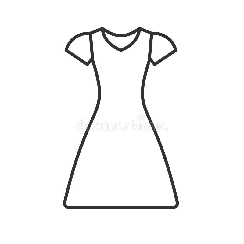 Frock Outline Stock Illustrations – 382 Frock Outline Stock ...
