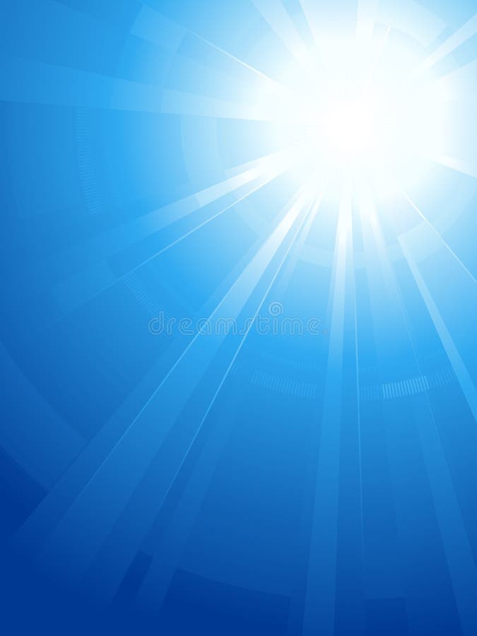 sun för blå sky vektor illustrationer sun för blå sky vektor illustrationer