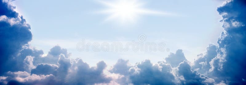 Wide background - summer day, sun, sky, clouds. Wide background - summer day, sun, sky, clouds