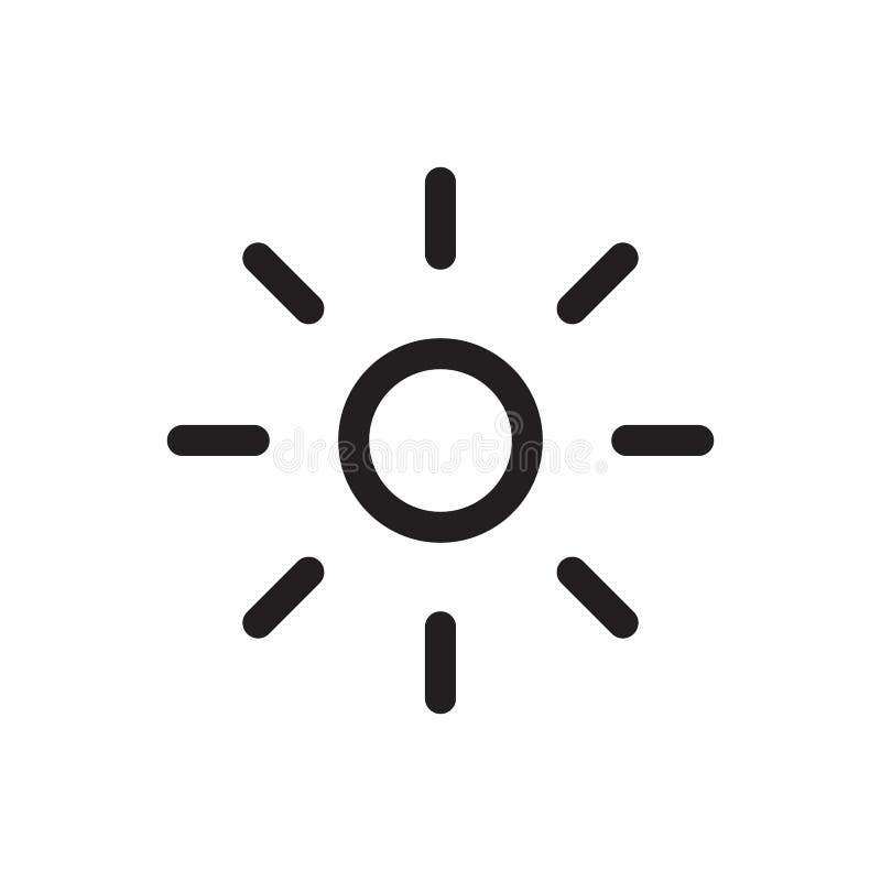 Sun Icon Vector for Your Web Design, Logo, UI. Illustration Stock ...