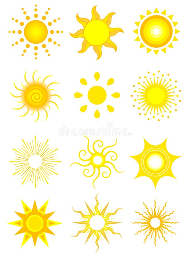 Sun-Ikonen vektor abbildung