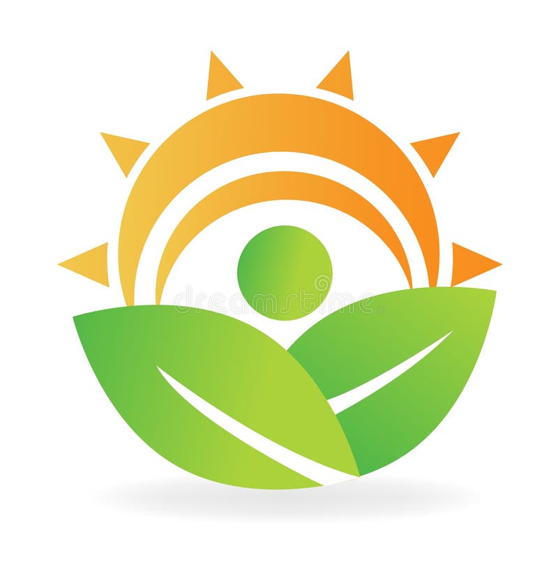 Sun leafs design royalty free illustration Sun leafs design royalty free illustration