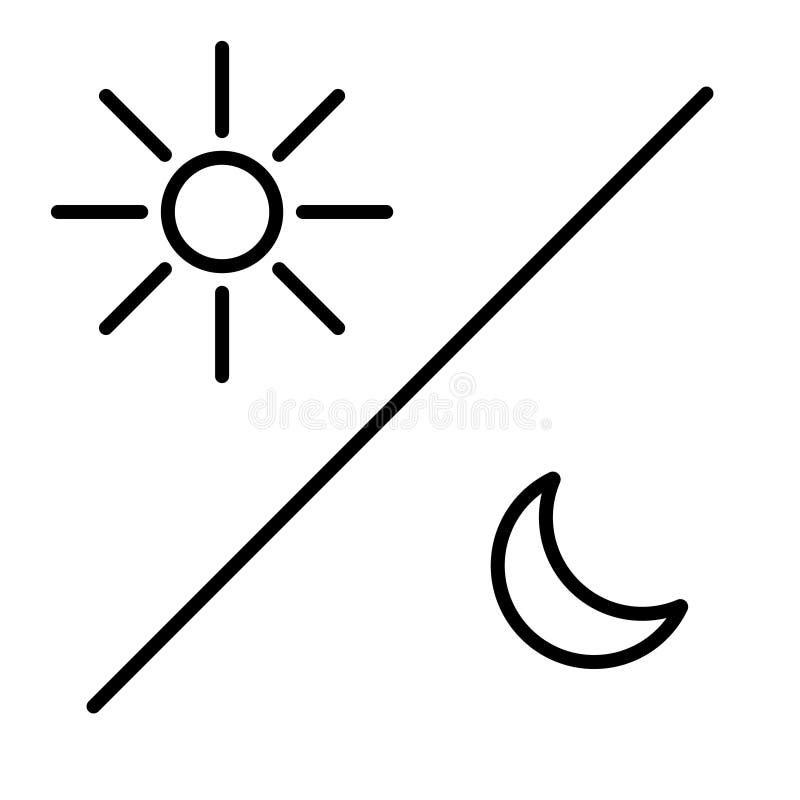 Sun Moon Icon Illustration Isolated Vector Sign Symbol Stock Illustration Illustration Of Shape Sign