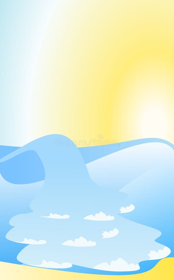 Sun ocean background