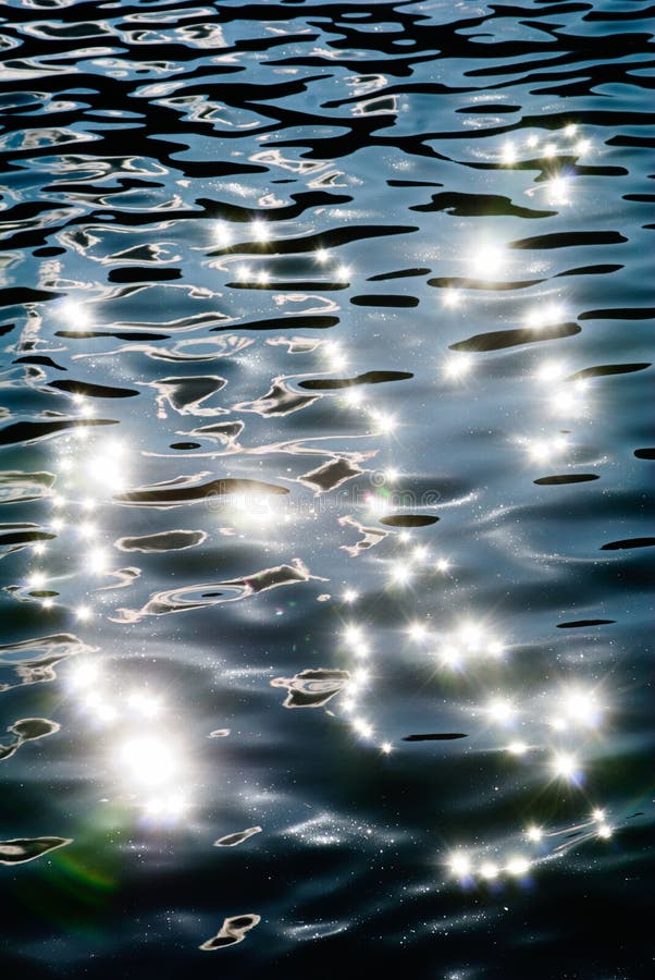 Sun patches on water