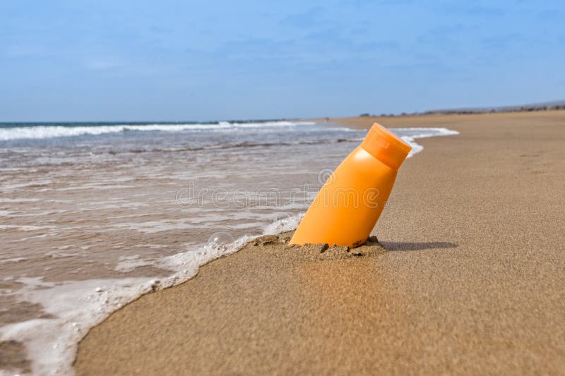 Sun protection stock image. Image of orange, beach, paradise 21430809