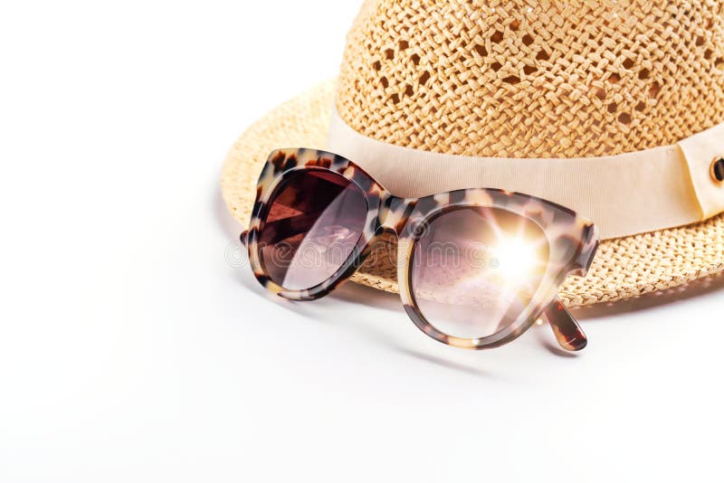 Sun Protection Accessories on White Stock Photo Image of look