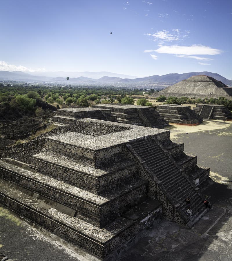 Pyramid of the Sun in Teotihuacan, Mexico Stock Photo - Image of area ...