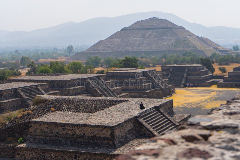 The Moon Pyramid in Teotihuacan. View with Sky. Travel Photo ...