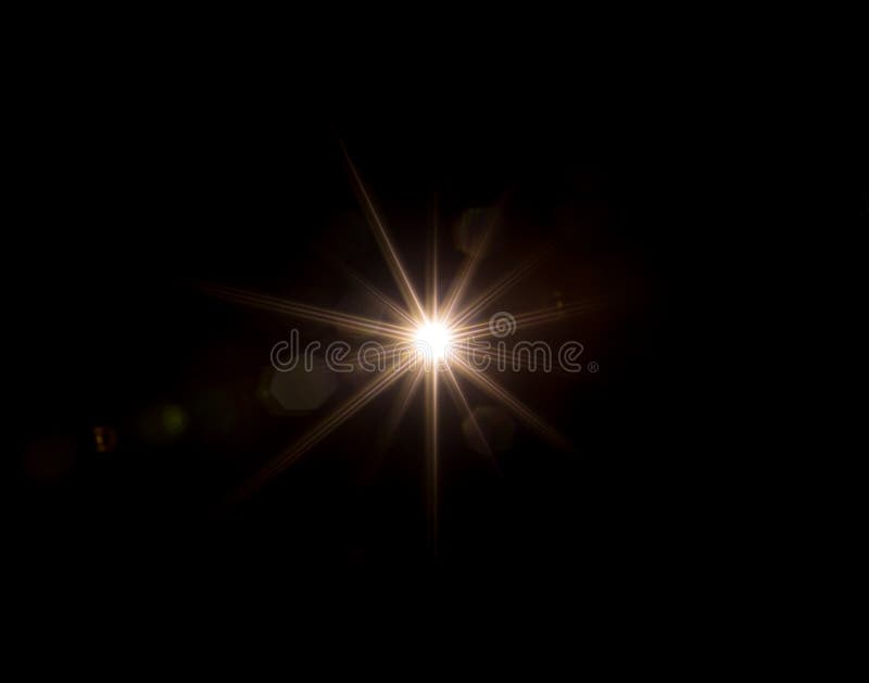 Sun rays beams texture on black background stock images