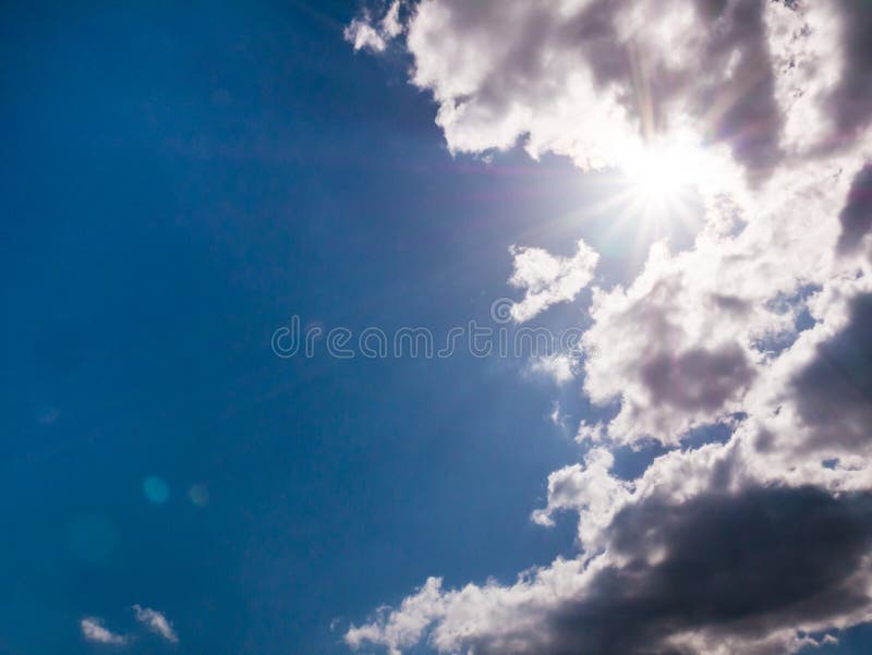 Sun Rays Coming Out of the Clouds Stock Image Image of dark, beam