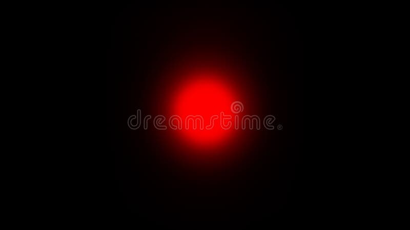 Sun Red Rays Light Isolated on Black Background. Blur Spotlight ...