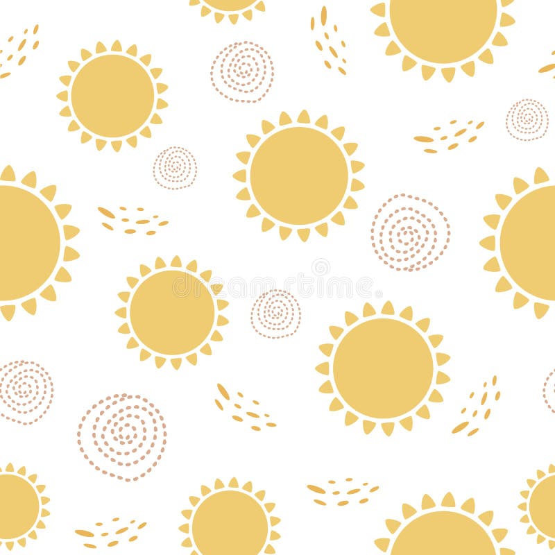 Cute Sunshine Seamless Background Vector Images over 600