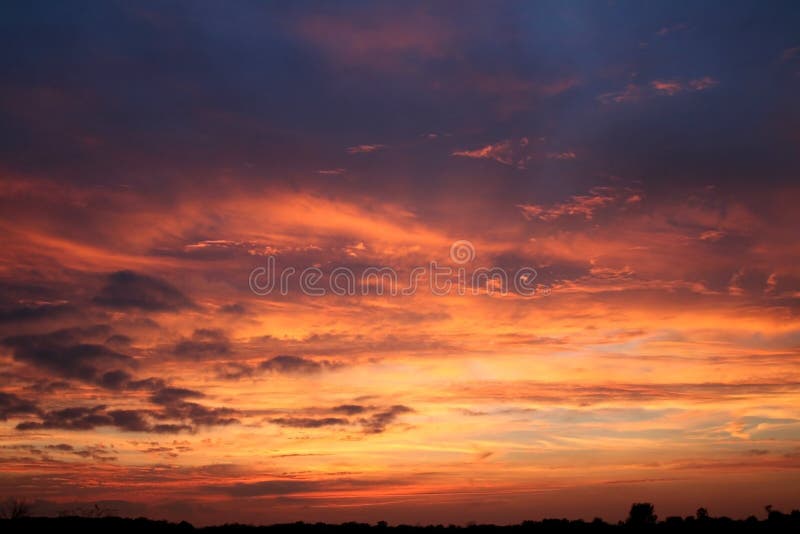 Sun set and clouds