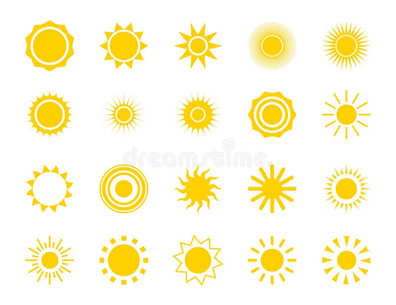 Silhouette sun stock illustration. Illustration of circle - 10497442