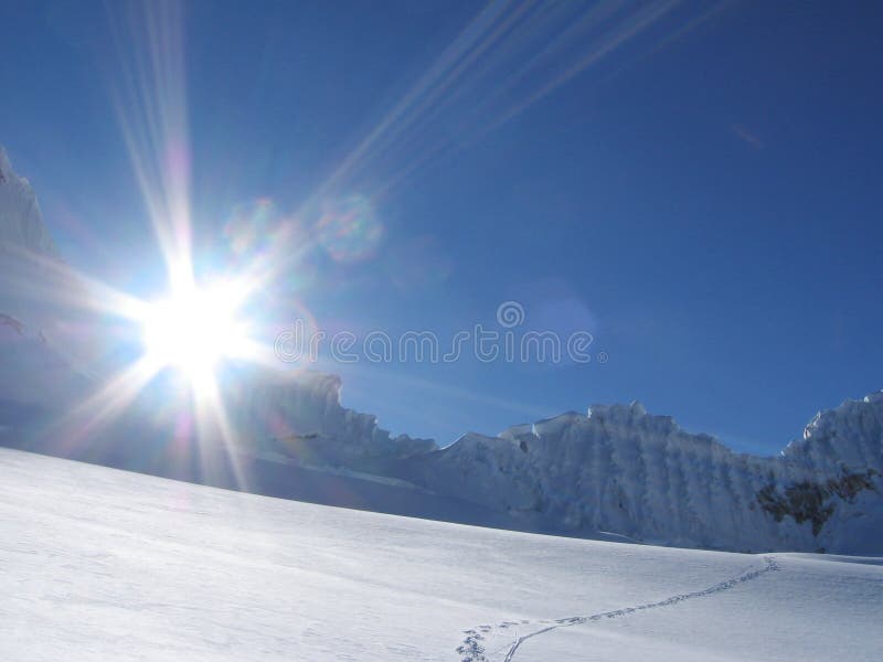 Sun and snow stock image. Image of nature, christmas 54191867