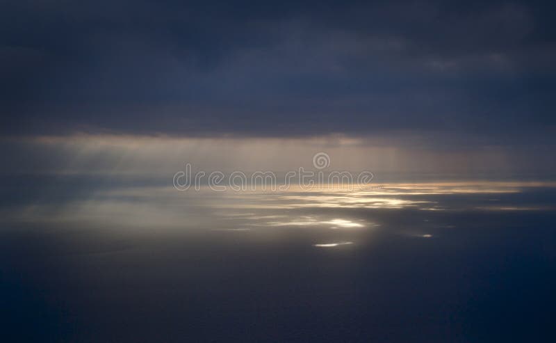 Sun spot light on the Black sea