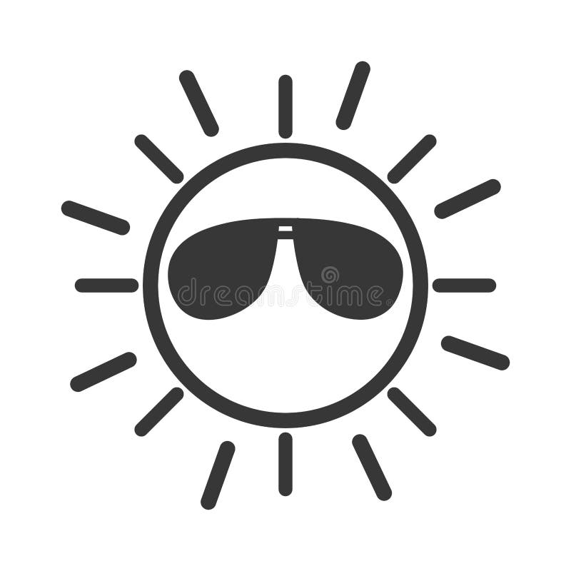 Sun with Sunglasses Character Stock Vector - Illustration of banner ...