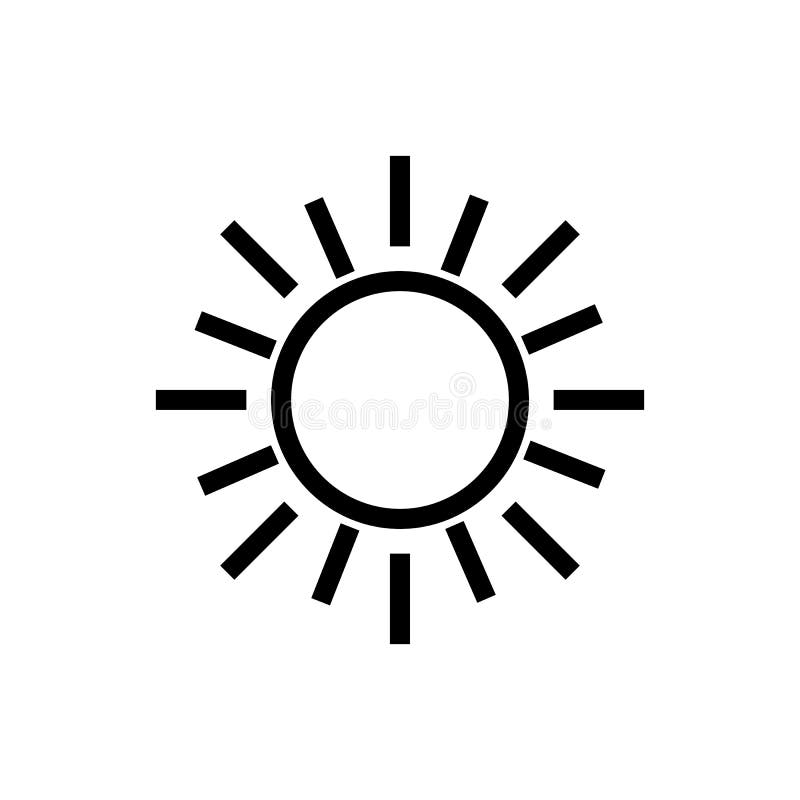 Sun symbol icon vector illustration