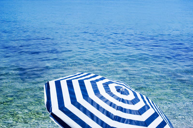 Sun umbrella on beach