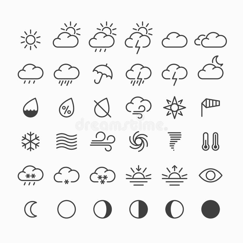 Sun, Wolke und Regen vektor abbildung