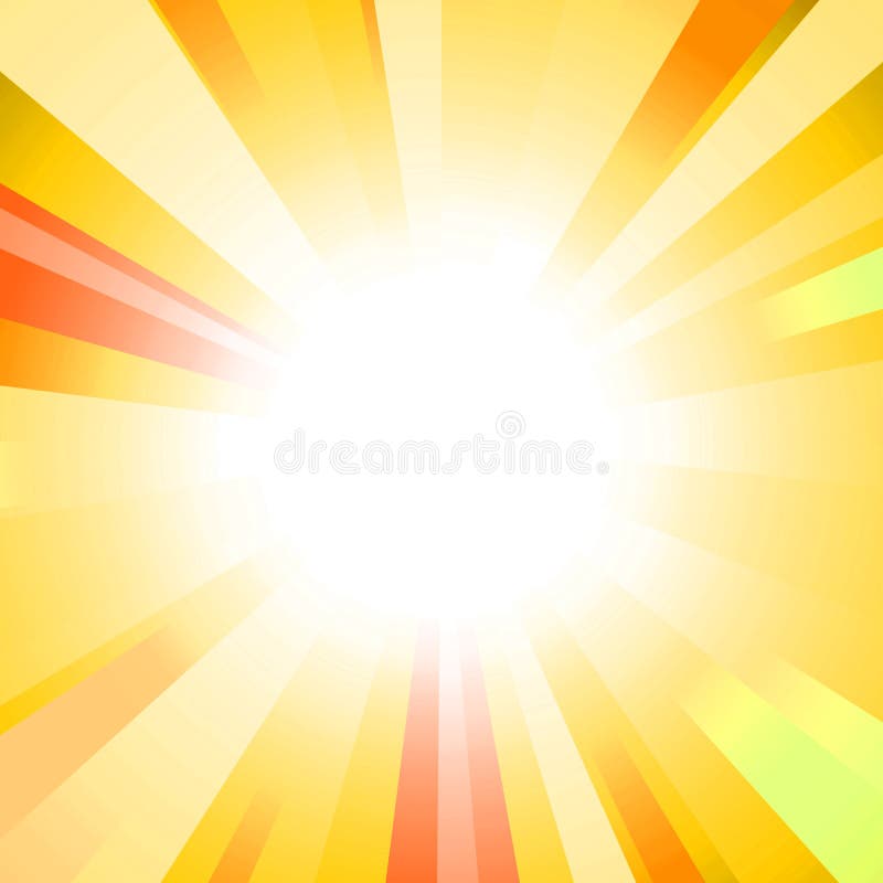Sun on a yellow background