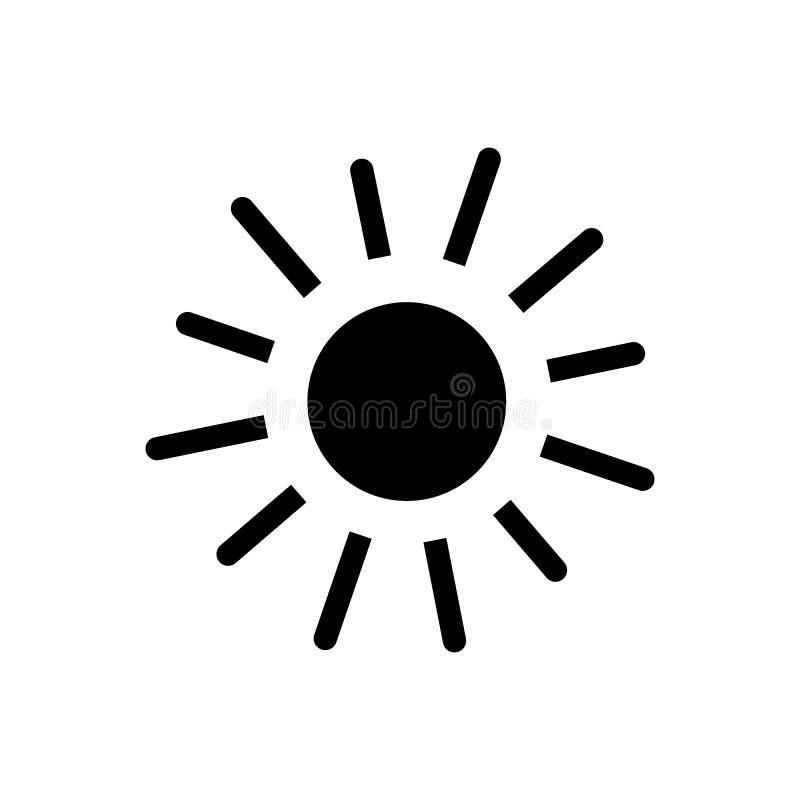Sun-Zeichenschattenbild vektor abbildung