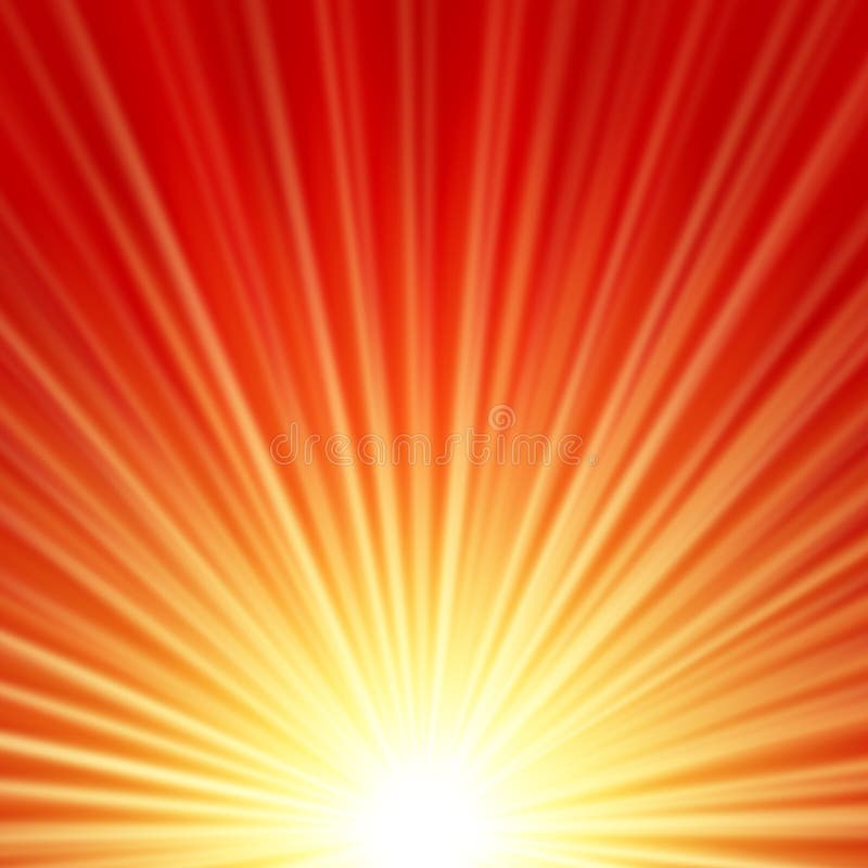 Sunbeams abstract background stock illustration