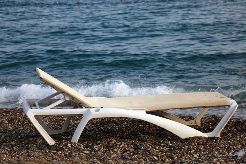 Sunbed on the Beach. Sea Tour. Stock Image Image of summer, outdoor