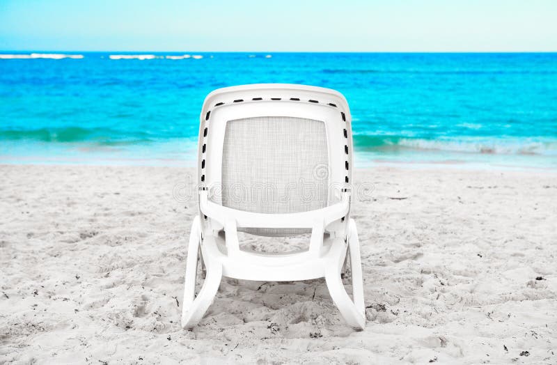 Sunbed on the beach stock image. Image of caribbean, relax 64488715
