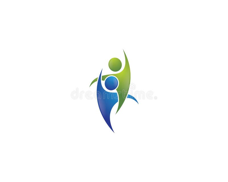 Sund livstidslogo vektor illustrationer
