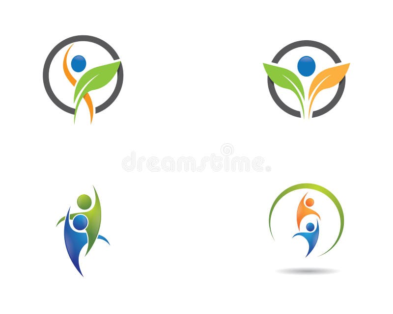 Sund livstidslogo stock illustrationer