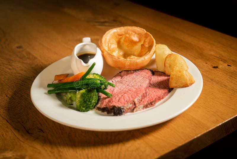 Sunday Roast Dinner stock photo. Image of roast, grilled 193372922