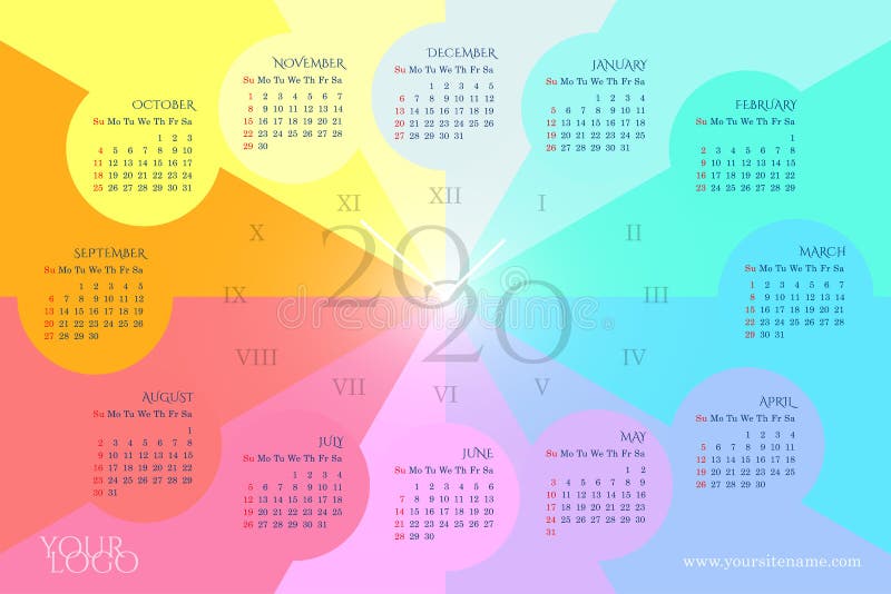 Rainbow Wall Calendar In The Form Of A Clock With Months In Circles Days Of The Week Roman Numerals Stock Illustration Illustration Of Light Logo Rainbow Wall Calendar In The Form Of A Clock With Months In Circles Days Of The Week Roman Numerals Stock Illustration Illustration Of Light Logo