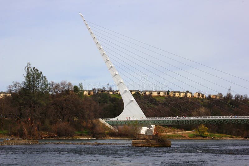 Sundial Bridge in Redding California Editorial Photography Image of