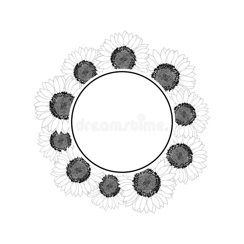 Download Sunflower Coloring Stock Illustrations - 817 Sunflower ...