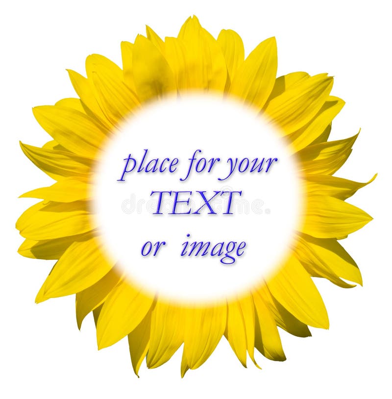 Sunflower frame for your text