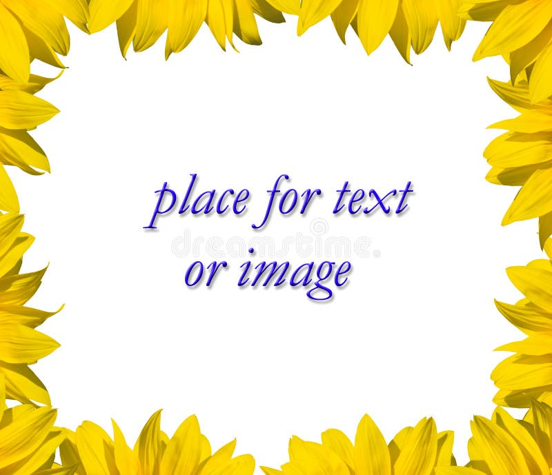 Sunflower frame for your text