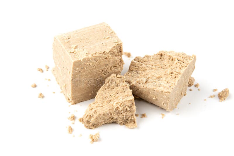 Sunflower Halva Isolated on White Background. Stock Image Image of