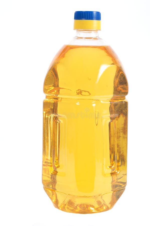Sunflower oil in bottles stock image. Image of plastic 7231017