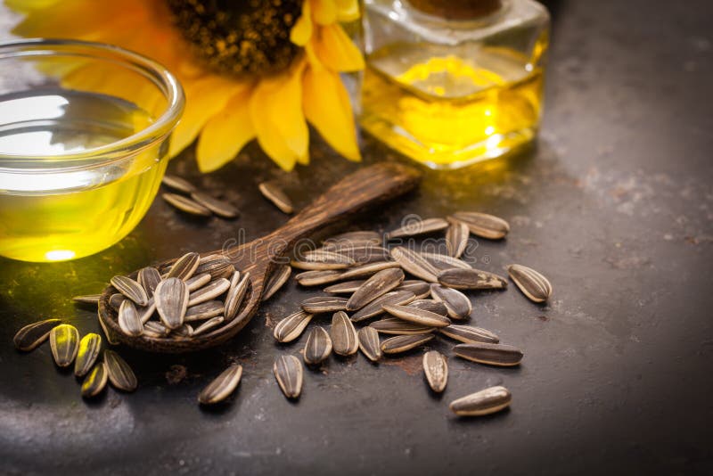Sunflower oil stock image. Image of yellow, seasoning 87278439