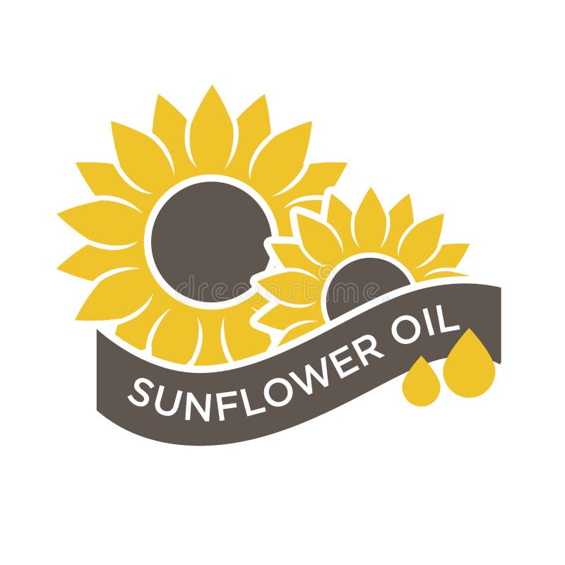 Sunflower oil emblem stock vector. Illustration of agriculture 92942551