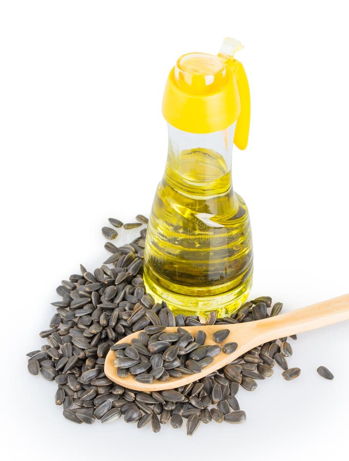 Sunflower oil stock image. Image of nature, blossom, container 48299011