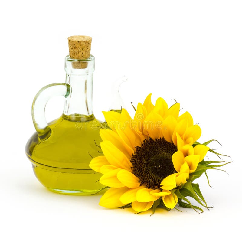 Sunflower Oil and Sunflowers Stock Image Image of garnish, gourmet