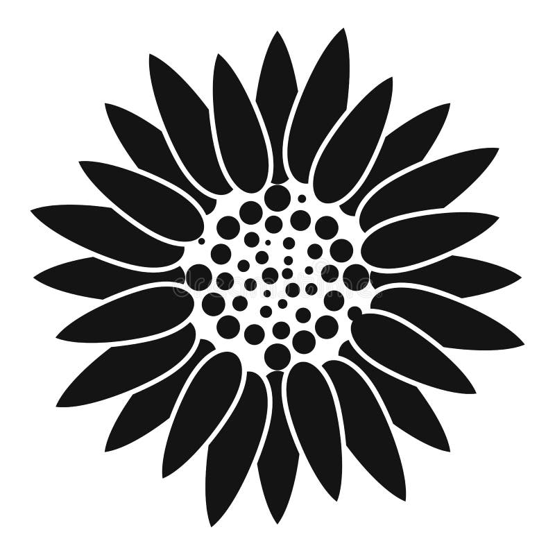 Download Sunflower Plant Icon, Simple Style Stock Vector ...