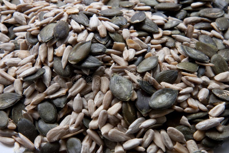 Sunflower And Pumpkin Seeds Stock Photo Image of seeds, wooden 22027474