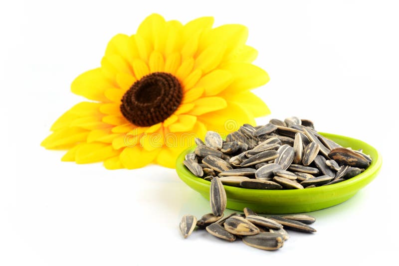 Sunflower seeds isolated stock photo. Image of healthy 33633934