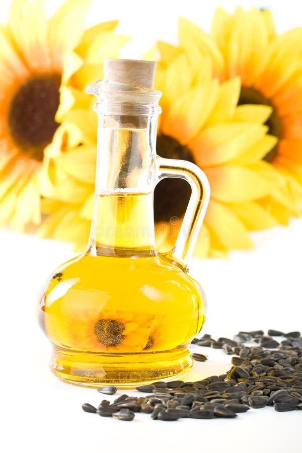 Sunflower and Vegetable Oil Stock Image Image of seeds, natural 6959973