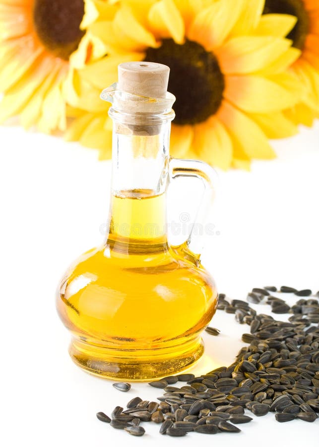 Sunflower and Vegetable Oil Stock Image Image of seeds, natural 6959973