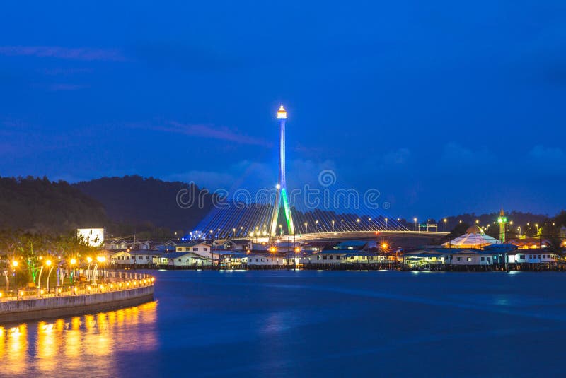 Sungai Kebun Bridge in Bandar Seri Begawan, Brunei